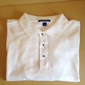 Port Authority Men's White Polo Shirt Short Sleeve Size XL